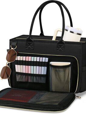 Teacher Tote Bag for Women, Large Laptop Bag with 40oz Cup Holder